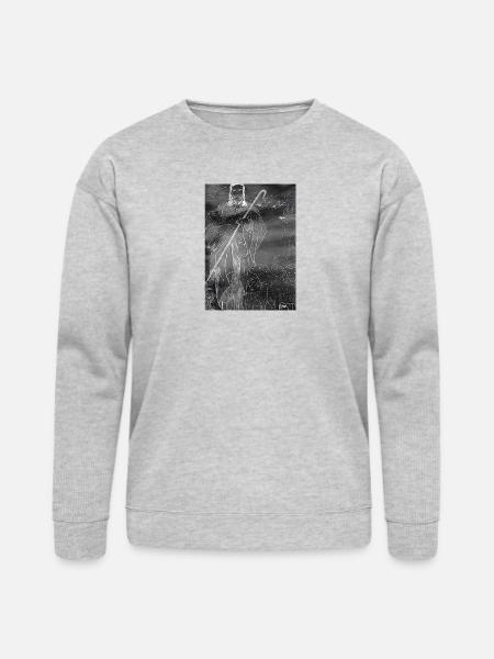 Good Shepherd - Dark Image - Bella + Canvas Unisex Sweatshirt - heather gray