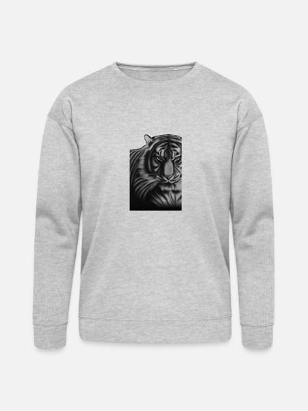Tiger - Bella + Canvas Unisex Sweatshirt - heather gray