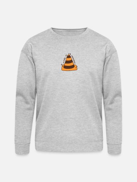 Work In Progress Cone - Bella + Canvas Unisex Sweatshirt - heather gray