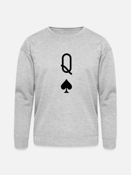 Queen of Spades - Bella + Canvas Unisex Sweatshirt - heather gray