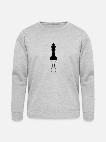 Shadow Chess King - Bella + Canvas Unisex Sweatshirt - heather gray