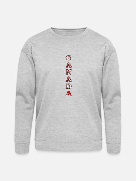 Vertical Canada Day - Bella + Canvas Unisex Sweatshirt - heather gray
