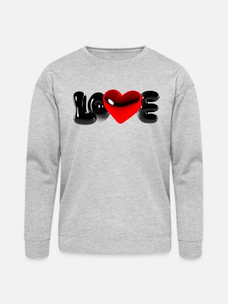 Love Bubble - Bella + Canvas Unisex Sweatshirt - heather gray
