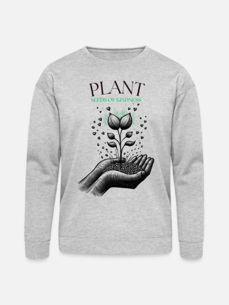 Plant Seeds of Kindness - Bella + Canvas Unisex Sweatshirt - heather gray