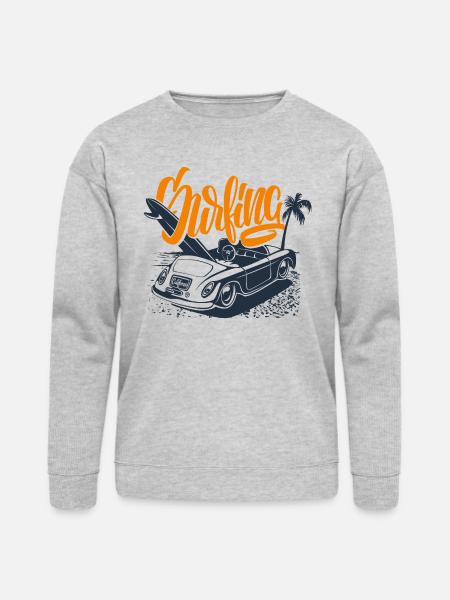 Surfing collection - Bella + Canvas Unisex Sweatshirt - heather gray