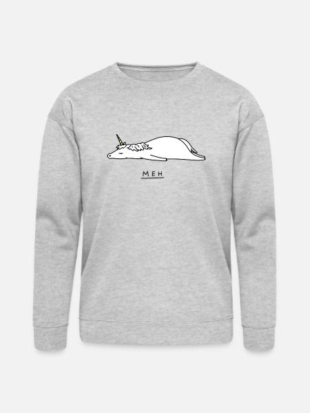 Meh - Bella + Canvas Unisex Sweatshirt - heather gray