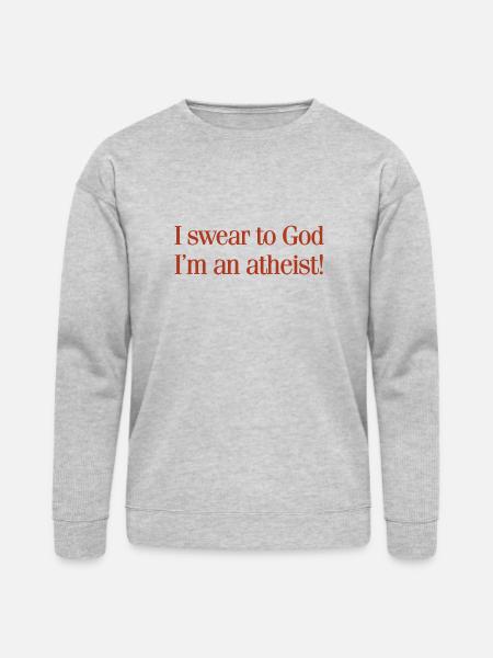 Swear To God Atheist - Bella + Canvas Unisex Sweatshirt - heather gray