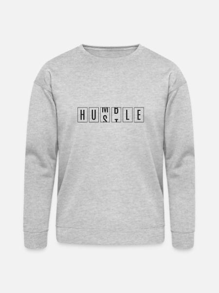 Hustle, Humble. - Bella + Canvas Unisex Sweatshirt - heather gray