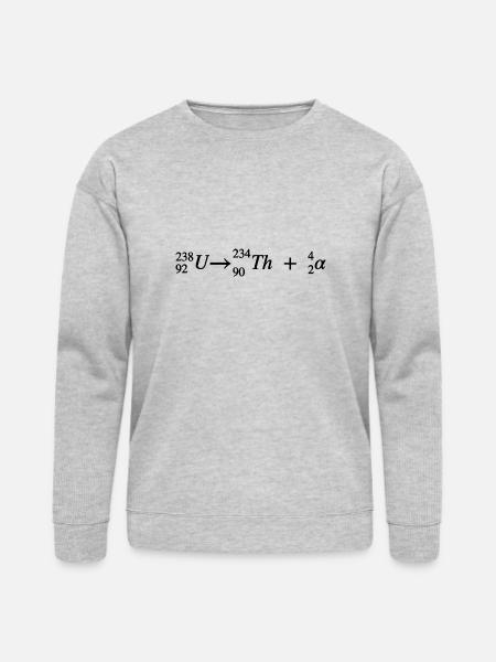 Uranium Radioactive Alpha Decay - Bella + Canvas Unisex Sweatshirt - heather gray