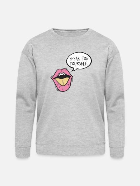 Speak For Yourself - Bella + Canvas Unisex Sweatshirt - heather gray