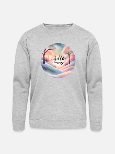Hello January - Bella + Canvas Unisex Sweatshirt - heather gray