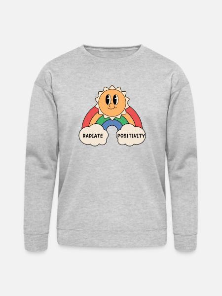 Radiate Positivity - Bella + Canvas Unisex Sweatshirt - heather gray