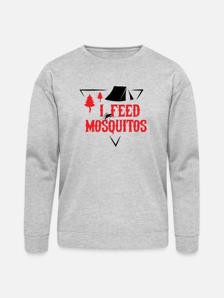 I FEED MOSQUITOS nostalgia - Bella + Canvas Unisex Sweatshirt - heather gray