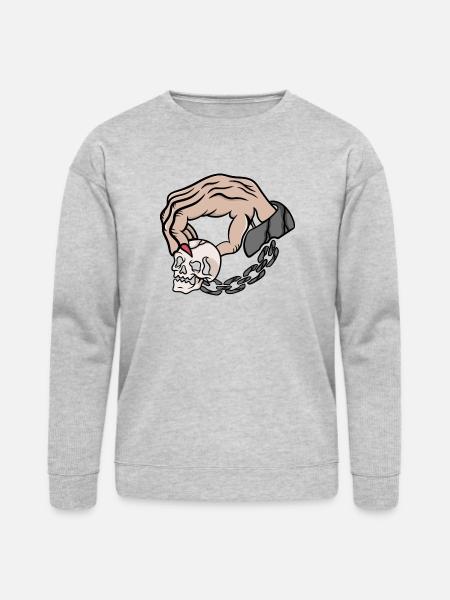 Prison Skull - Bella + Canvas Unisex Sweatshirt - heather gray