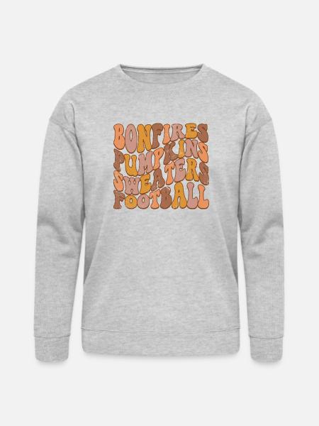 Bonfires pumpkins - Bella + Canvas Unisex Sweatshirt - heather gray