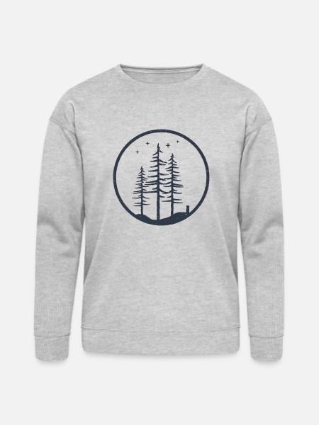 Nature Black and white - Bella + Canvas Unisex Sweatshirt - heather gray