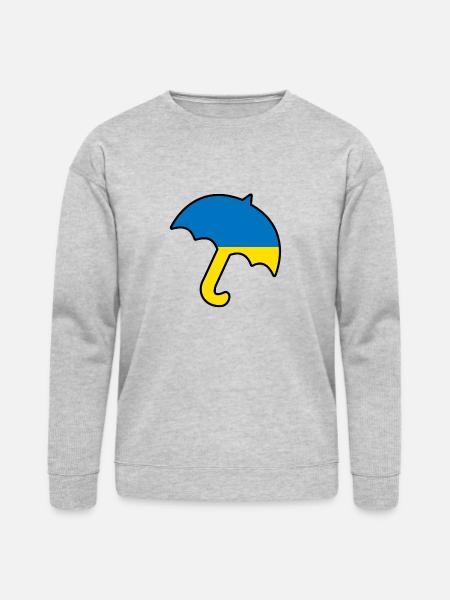 umbrella Ukraine - Bella + Canvas Unisex Sweatshirt - heather gray