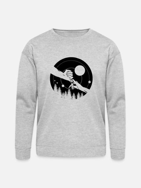 Holding Hands - Bella + Canvas Unisex Sweatshirt - heather gray
