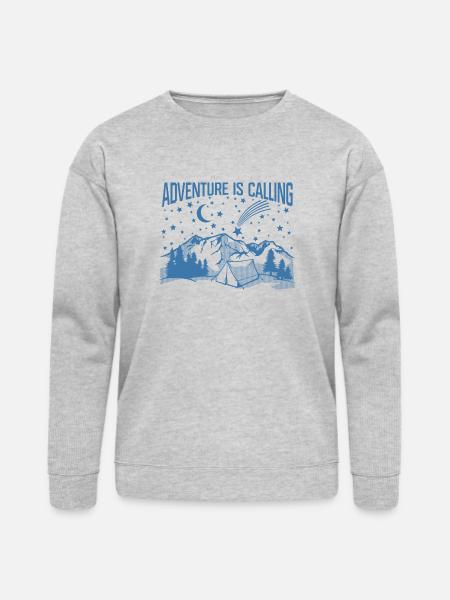 Adventure is calling. - Bella + Canvas Unisex Sweatshirt - heather gray