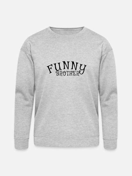 FUNNY BRO - Bella + Canvas Unisex Sweatshirt - heather gray