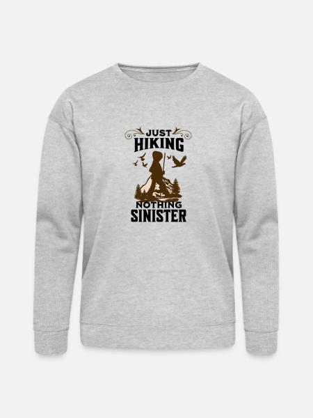Just hiking - Bella + Canvas Unisex Sweatshirt - heather gray