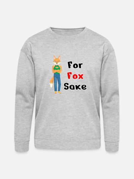 For Fox Sake - Bella + Canvas Unisex Sweatshirt - heather gray