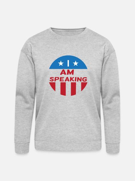 I Am Speaking - Bella + Canvas Unisex Sweatshirt - heather gray