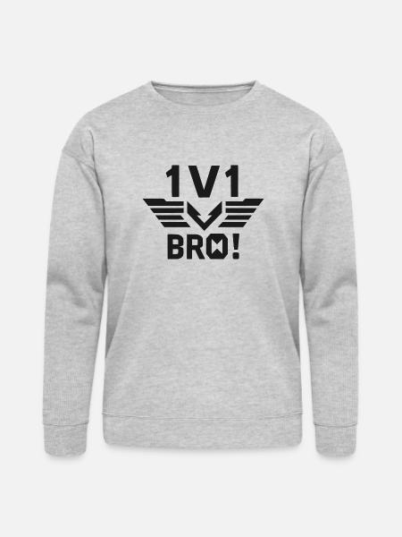 1v1 Bro - Bella + Canvas Unisex Sweatshirt - heather gray