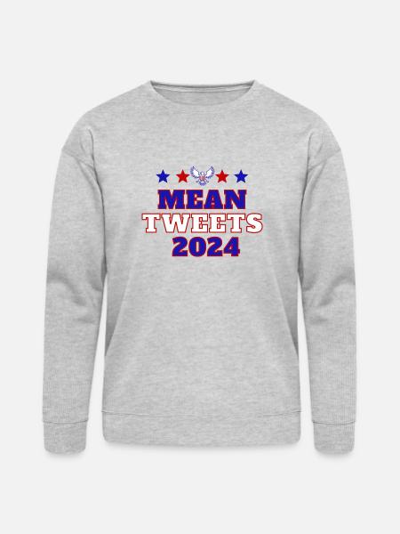 Mean Tweets 2024 10 - Bella + Canvas Unisex Sweatshirt - heather gray