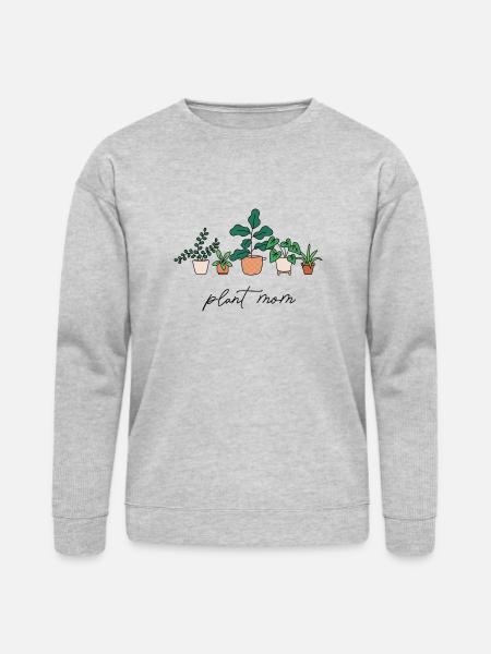 Plant Mom - Bella + Canvas Unisex Sweatshirt - heather gray