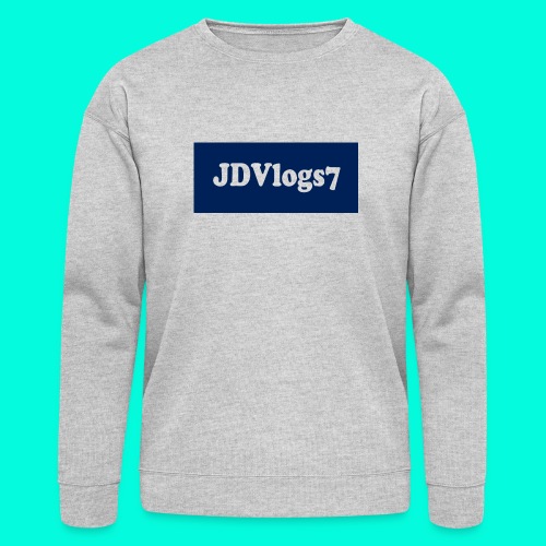 Kids JDVlogs T-Shirt White+Blue - Bella + Canvas Unisex Sweatshirt