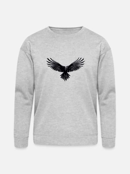 Raven - Bella + Canvas Unisex Sweatshirt - heather gray