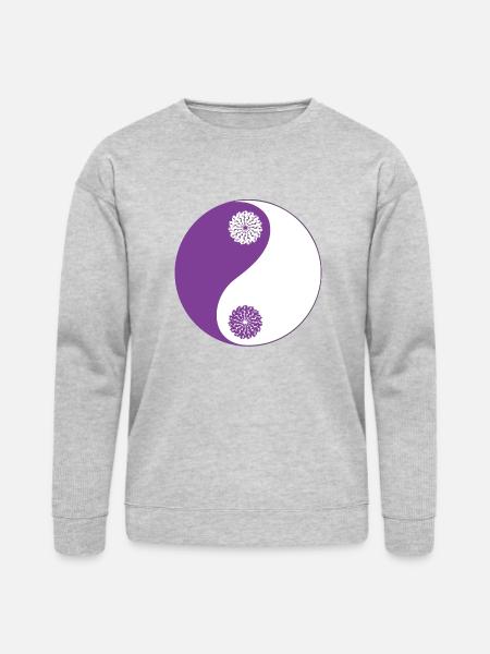 Yin and Yang - Bella + Canvas Unisex Sweatshirt - heather gray