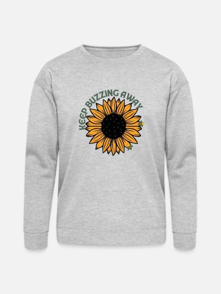 Keep Buzzing Away - Bella + Canvas Unisex Sweatshirt - heather gray