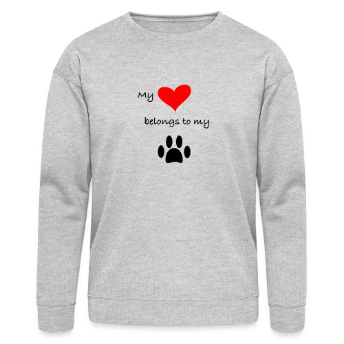 Dog Lovers shirt - My Heart Belongs to my Dog - Bella + Canvas Unisex Sweatshirt