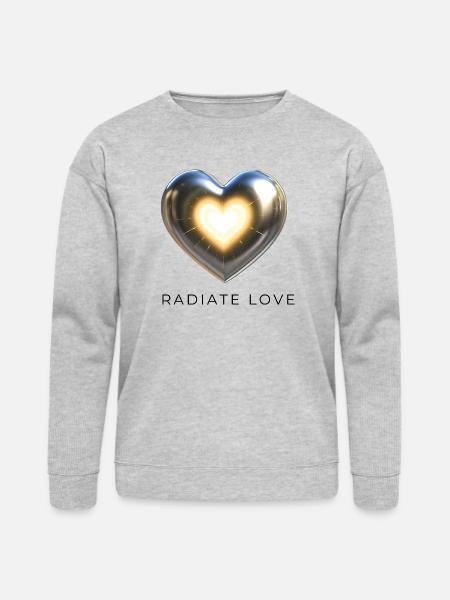Radiate Love - Bella + Canvas Unisex Sweatshirt - heather gray