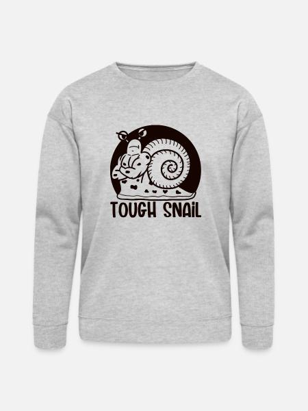 Tough Snail Mono - Bella + Canvas Unisex Sweatshirt - heather gray