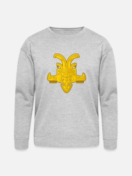 Colombian Ancient Golden Art - Bella + Canvas Unisex Sweatshirt - heather gray