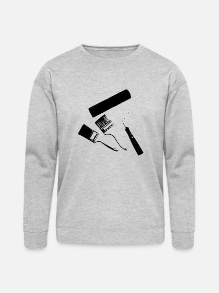 paint roller - Bella + Canvas Unisex Sweatshirt - heather gray