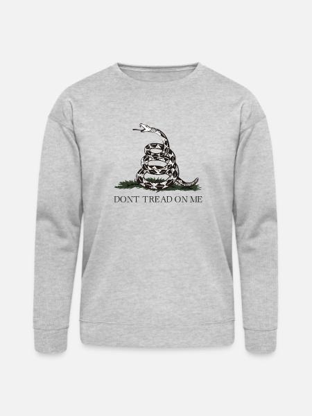 Coiled Rattlesnake Emblem - Bella + Canvas Unisex Sweatshirt - heather gray