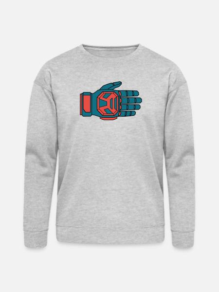 Secure Downhill Glove BMX Rider - Bella + Canvas Unisex Sweatshirt - heather gray