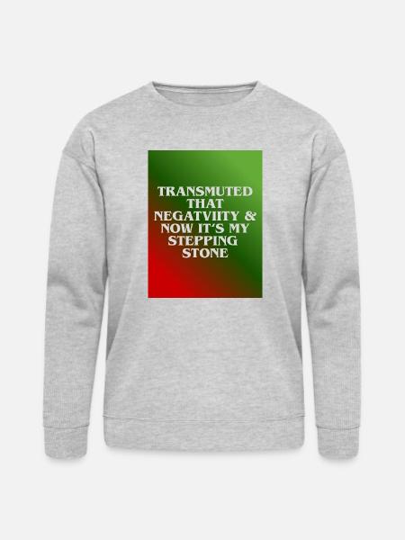 Transmuted Negativity Stepping Stone - Bella + Canvas Unisex Sweatshirt - heather gray