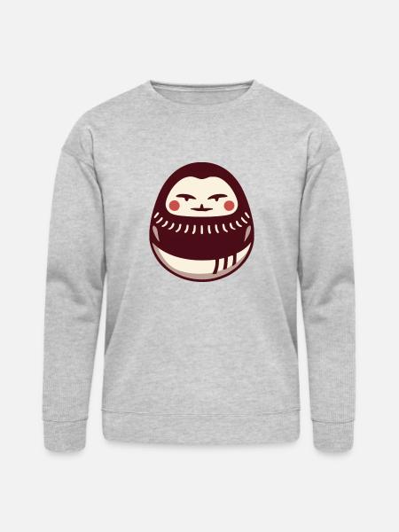 Daruma Doll - Bella + Canvas Unisex Sweatshirt - heather gray