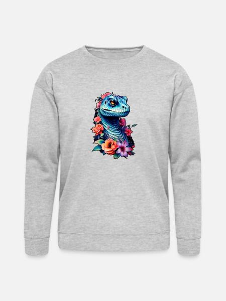 raptor blue - Bella + Canvas Unisex Sweatshirt - heather gray