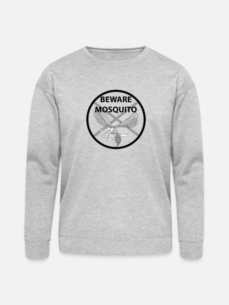 beware mosquito - Bella + Canvas Unisex Sweatshirt - heather gray
