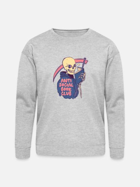 Anti Social - Bella + Canvas Unisex Sweatshirt - heather gray