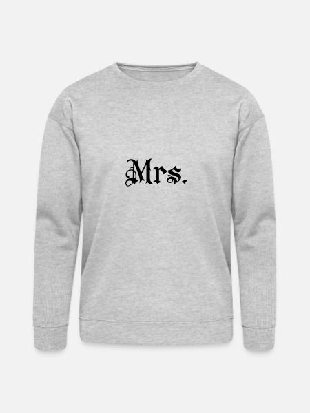 Gladditudes Mrs tattoo style - Bella + Canvas Unisex Sweatshirt - heather gray