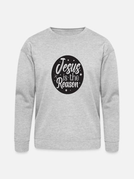 Jesus is the Reason - Bella + Canvas Unisex Sweatshirt - heather gray