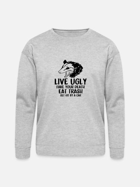 OPOSSUM QUOTES - Bella + Canvas Unisex Sweatshirt - heather gray