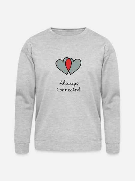 Always Connected - Bella + Canvas Unisex Sweatshirt - heather gray